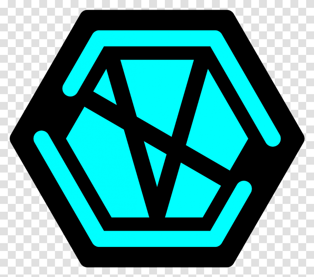 Sidedvirus Gaming Logo Hexagon Grey And White Floor Tiles, Star Symbol, Emblem, Trademark Transparent Png
