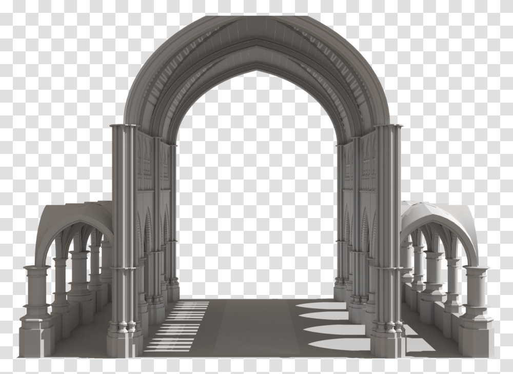 Sidefx Houdini Architectural, Architecture, Building, Arched, Corridor Transparent Png