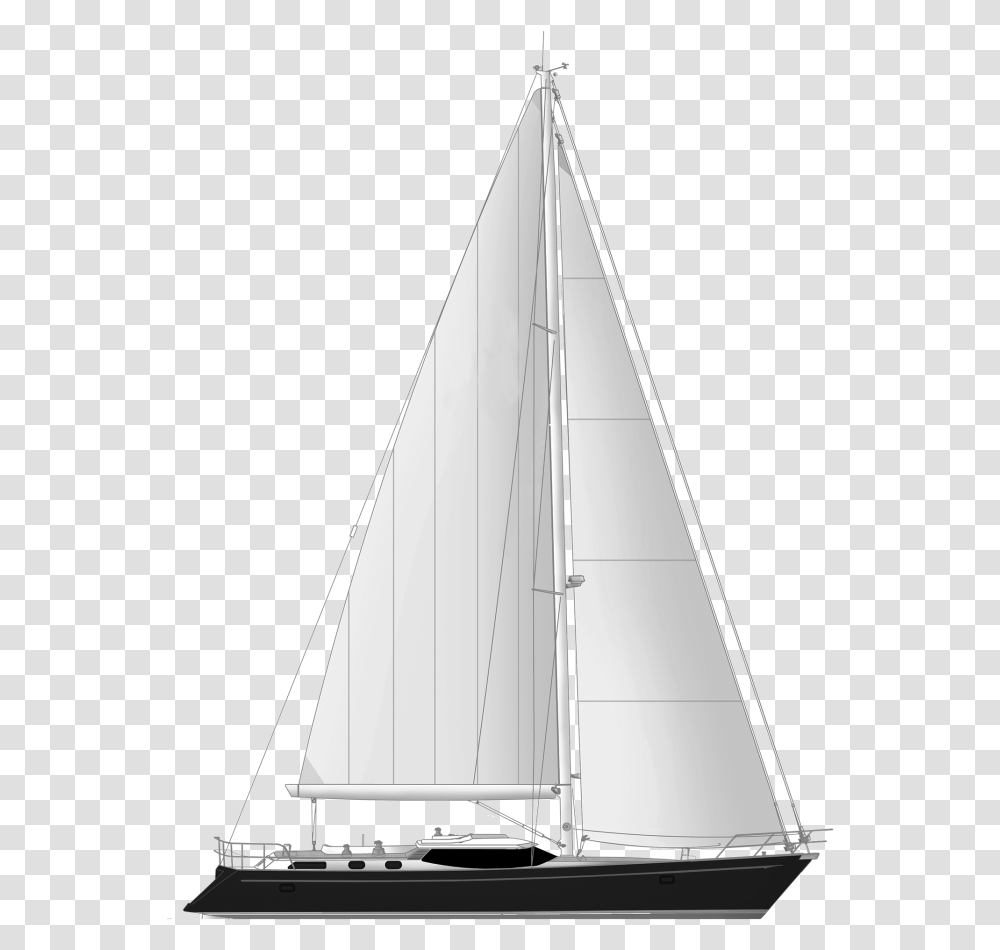 Sideprofile Sail, Boat, Vehicle, Transportation, Sailboat Transparent Png
