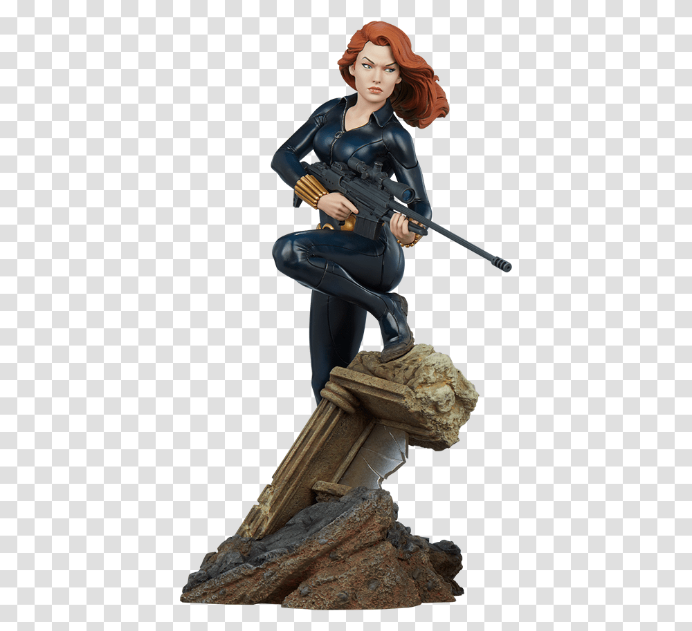 Sideshow Black Widow, Person, Gun, Weapon, People Transparent Png