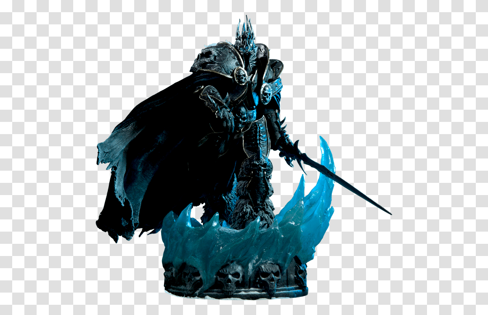 Sideshow Collectibles Wow Arthas Statue 349 World Of Warcraft, Painting, Nature, Outdoors, Ice Transparent Png