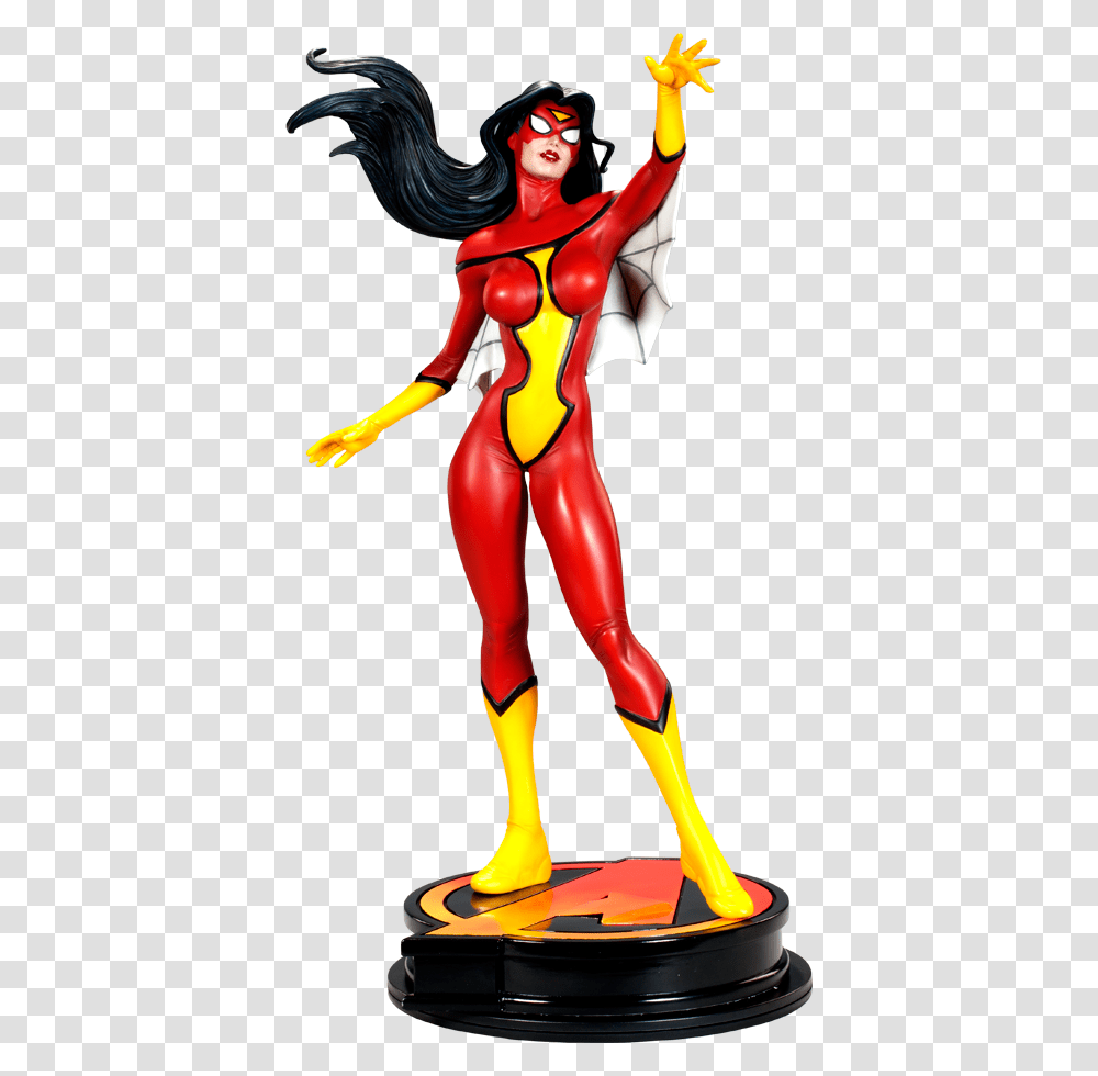 Sideshow Spider Woman Statue, Toy, Label, Costume, Plant Transparent Png
