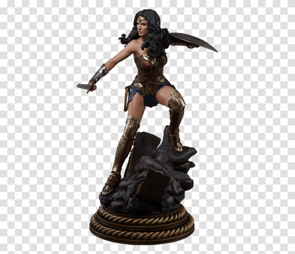 Sideshow Wonder Woman Premium Format Statue, Person, Costume, Female, Bronze Transparent Png