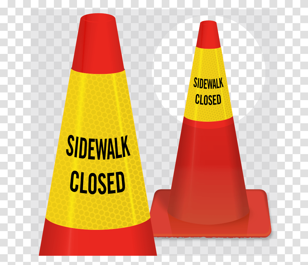 Sidewalk Closed Cone Collar Signs Sku Transparent Png
