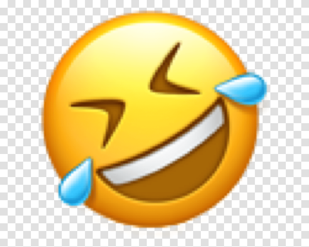 Sideways Laughing Crying Emoji, Helmet, Apparel, Logo Transparent Png