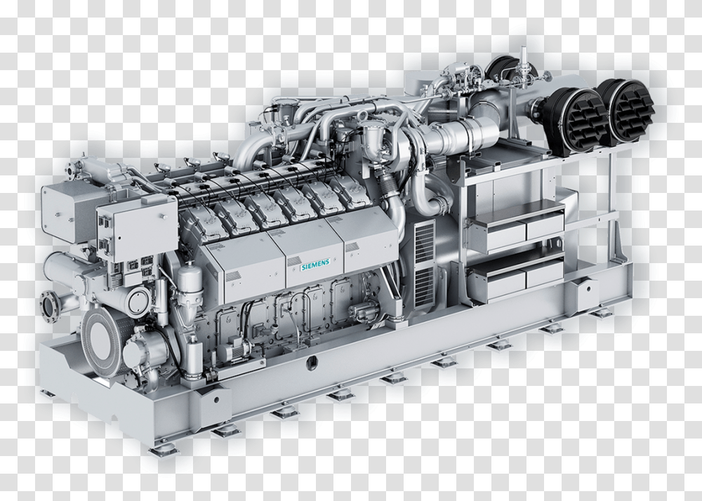 Siemens Gas Engine, Machine, Motor, Housing, Building Transparent Png