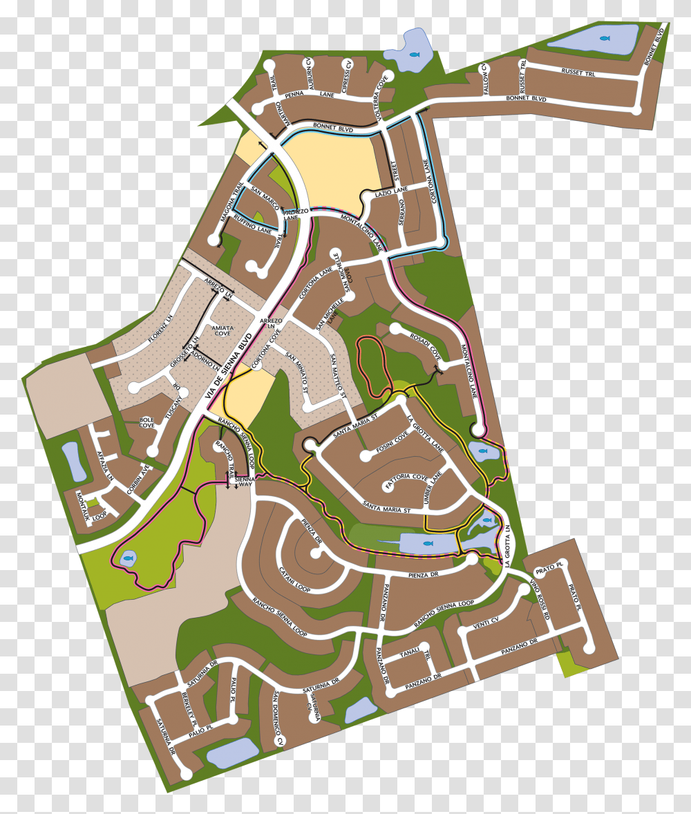 Siena Community Association Map, GPS, Electronics, Plot, Diagram Transparent Png