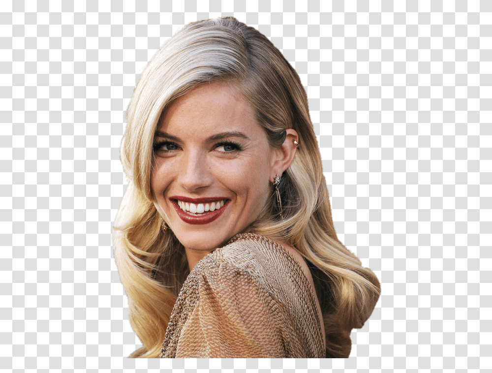 Sienna Miller Long Hair Clip Arts Sienna Miller, Face, Person, Smile, Dimples Transparent Png