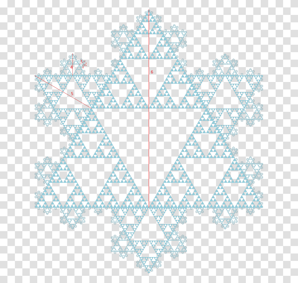 Sierpinski Triangle Koch Snowflake, Pattern, Ornament, Poster, Advertisement Transparent Png