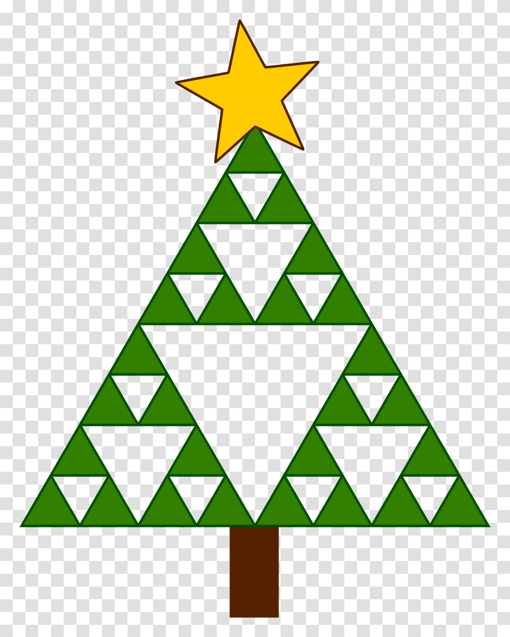 Sierpinski Xmas Tree Icons, Triangle, Star Symbol Transparent Png