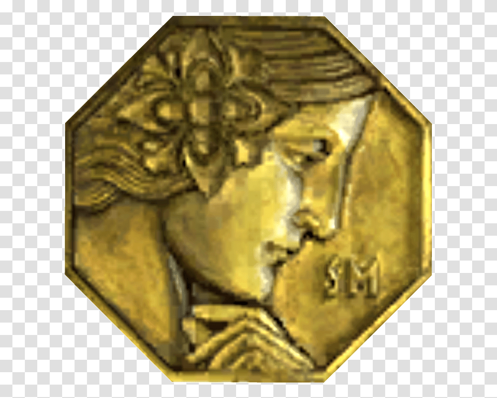 Sierra Madre Chip Sierra Madre Casino Chip, Gold, Money, Coin, Bronze Transparent Png