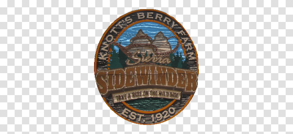 Sierra Sidewinder Knotts Berry Farm Emblem, Logo, Symbol, Badge Transparent Png