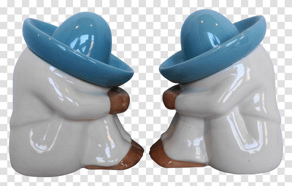 Siesta Salt And Pepper Shakers Sombrero, Pottery, Porcelain, Figurine Transparent Png