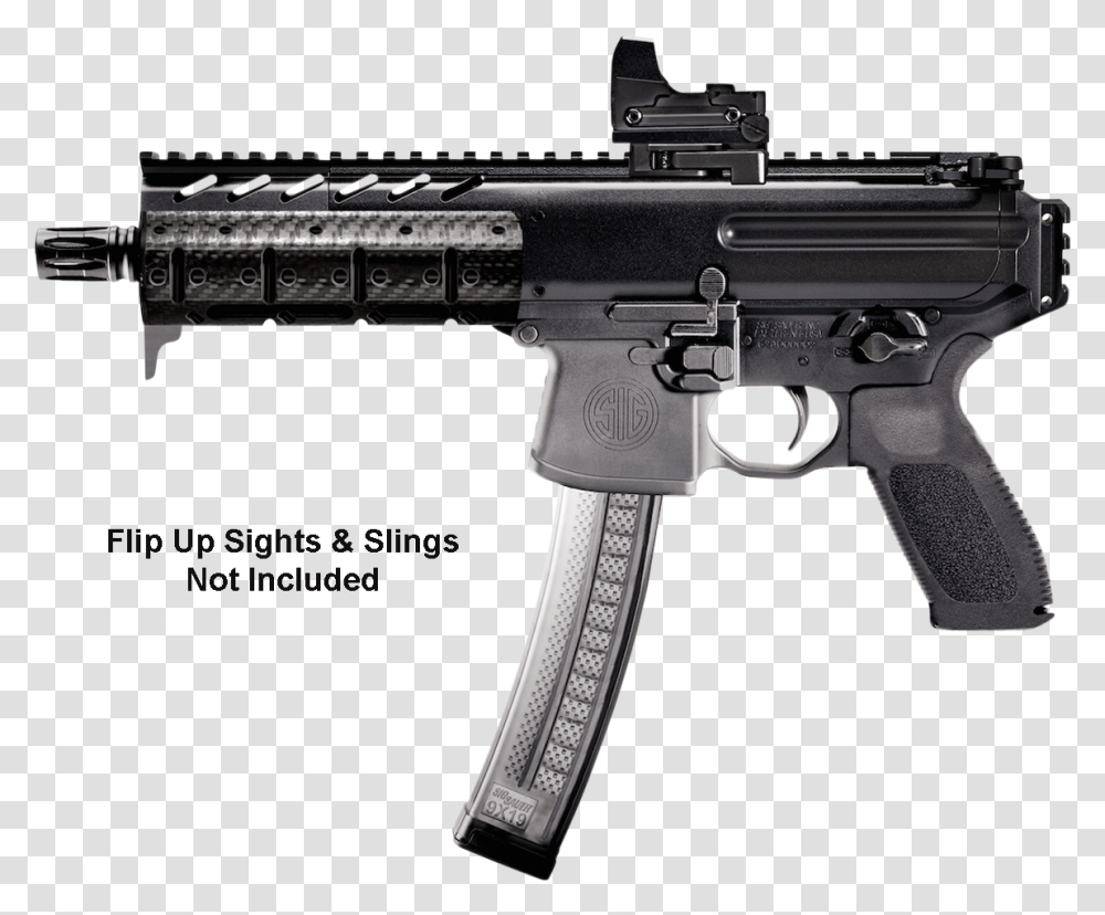 Sig Mpx Integrated Suppressor, Gun, Weapon, Weaponry, Machine Gun Transparent Png