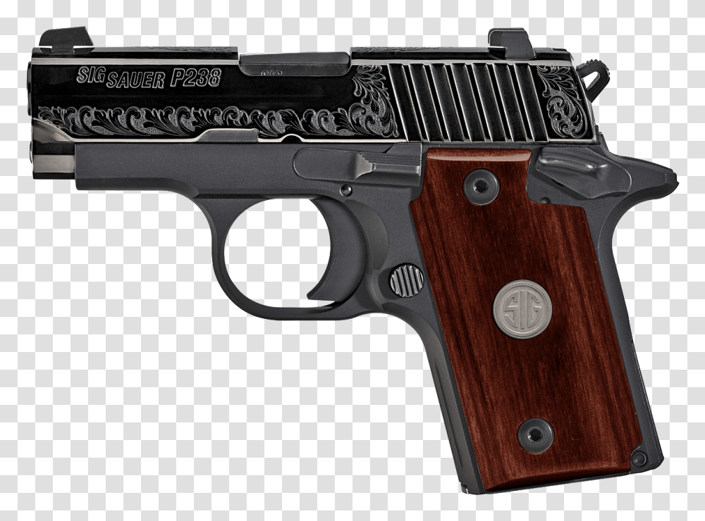Sig Sauer P238 Black Pearl, Gun, Weapon, Weaponry, Handgun Transparent Png