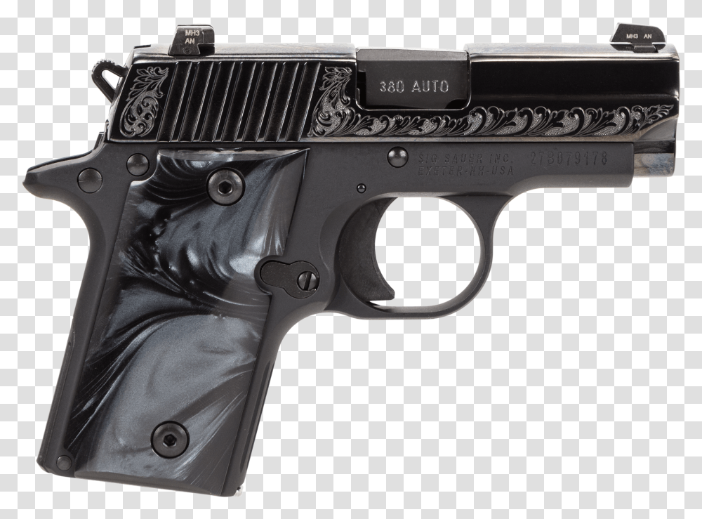 Sig Sauer P238 Black Pearl, Gun, Weapon, Weaponry, Handgun Transparent Png