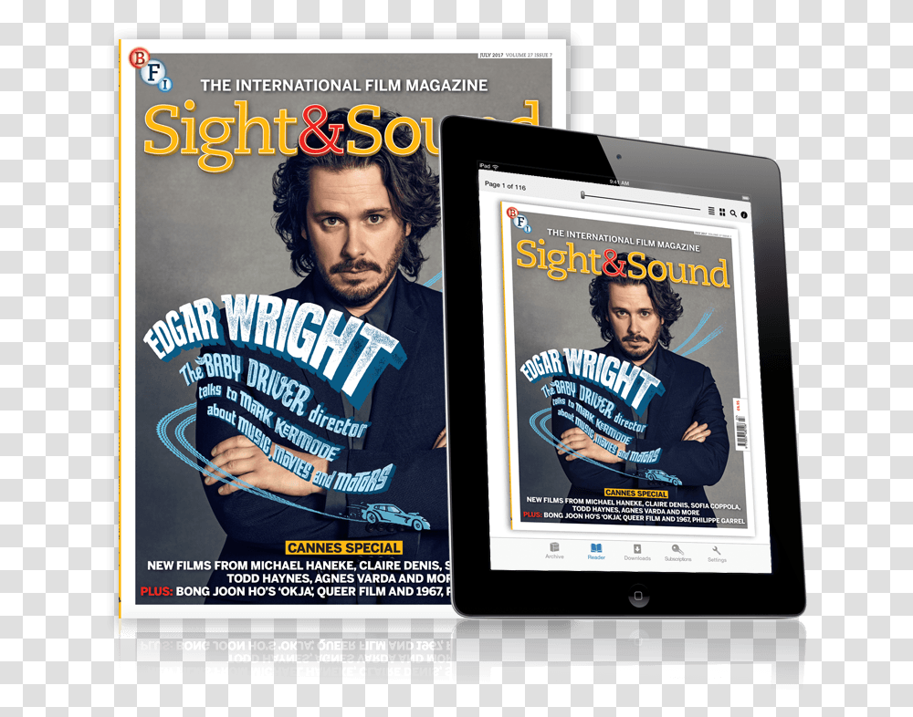 Sight And Sound Magazine 2017, Person, Human, Computer, Electronics Transparent Png