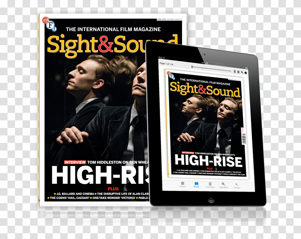 Sight And Sound Magazine Cover, Person, Advertisement, Poster, Flyer Transparent Png