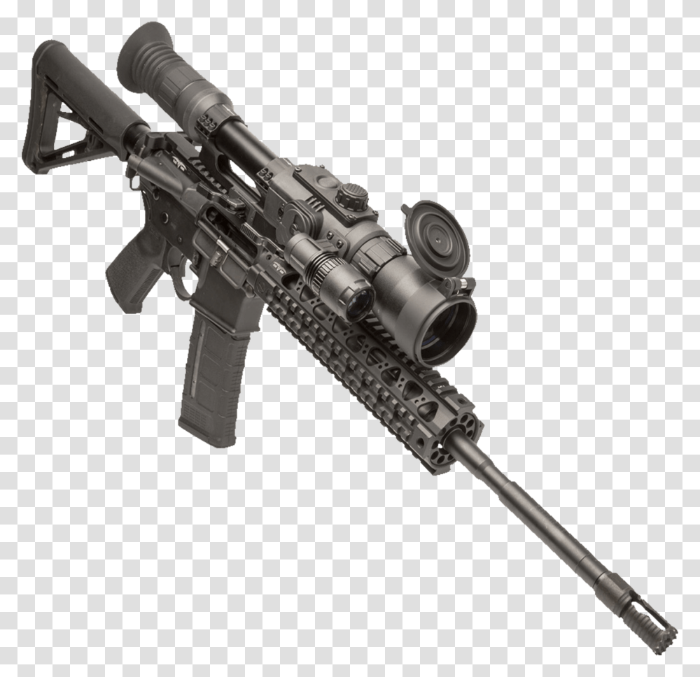 Sightmark Photon Rt 4.5 9x42 Digital Night Vision Riflescope, Gun, Weapon, Weaponry, Machine Gun Transparent Png
