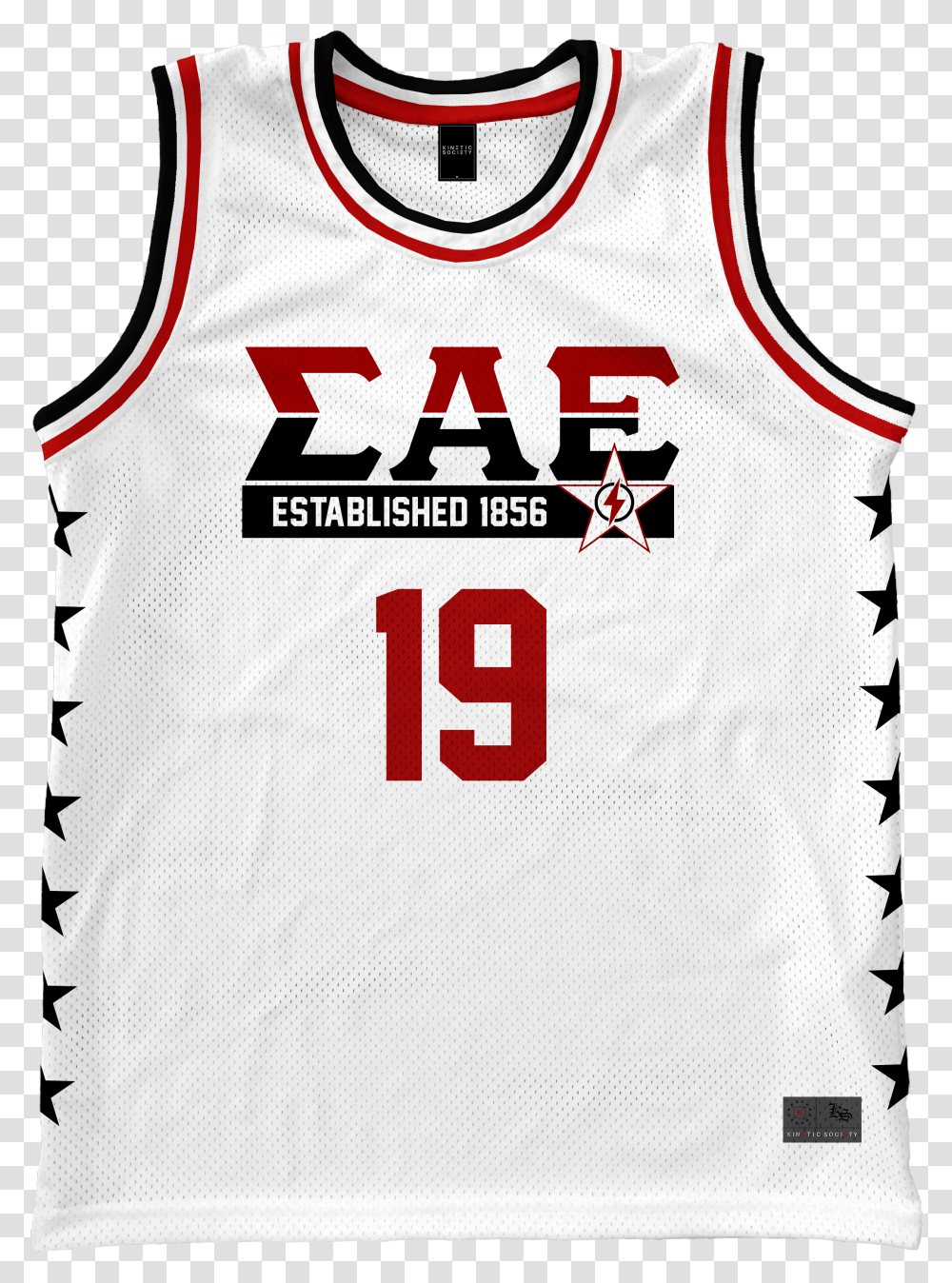 Sigma Alpha Epsilon Black Star Basketball Jersey Active Tank, Clothing, Apparel, Shirt, Bib Transparent Png