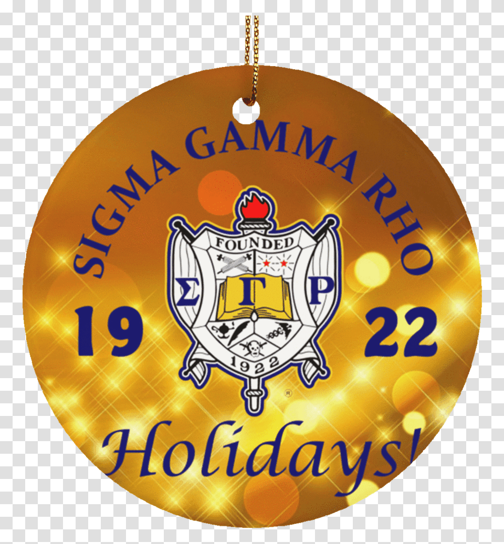 Sigma Gamma Rho Christmas Ornaments, Logo, Trademark Transparent Png