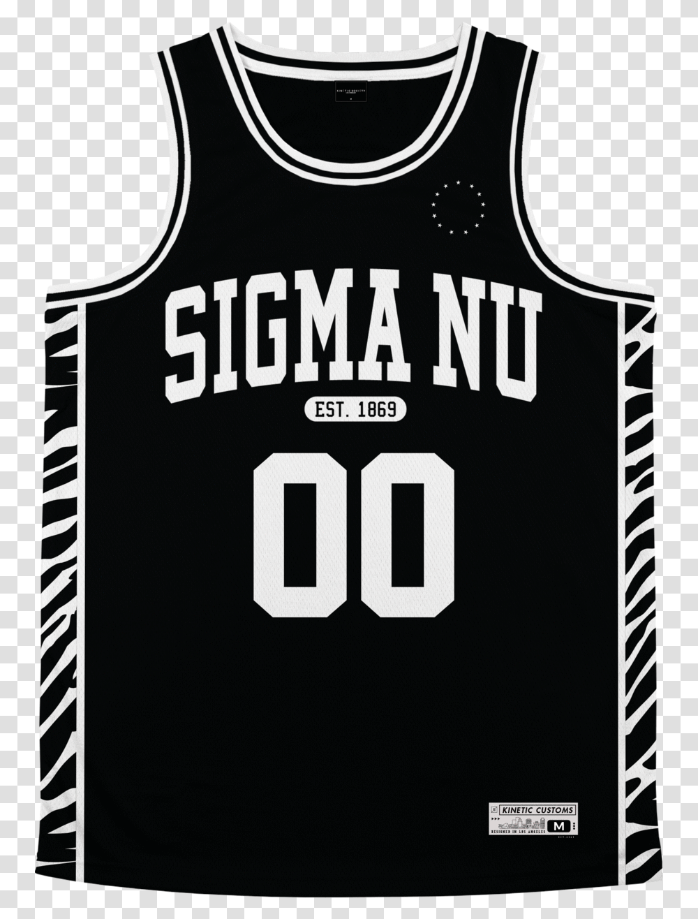 Sigma Nu Zebra Flex Basketball Jersey Jersey, Clothing, Apparel, Shirt, Poster Transparent Png