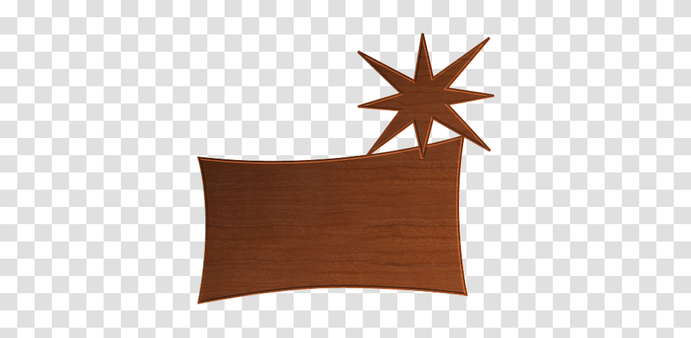 Sign Blank, Cross, Star Symbol, Wood Transparent Png