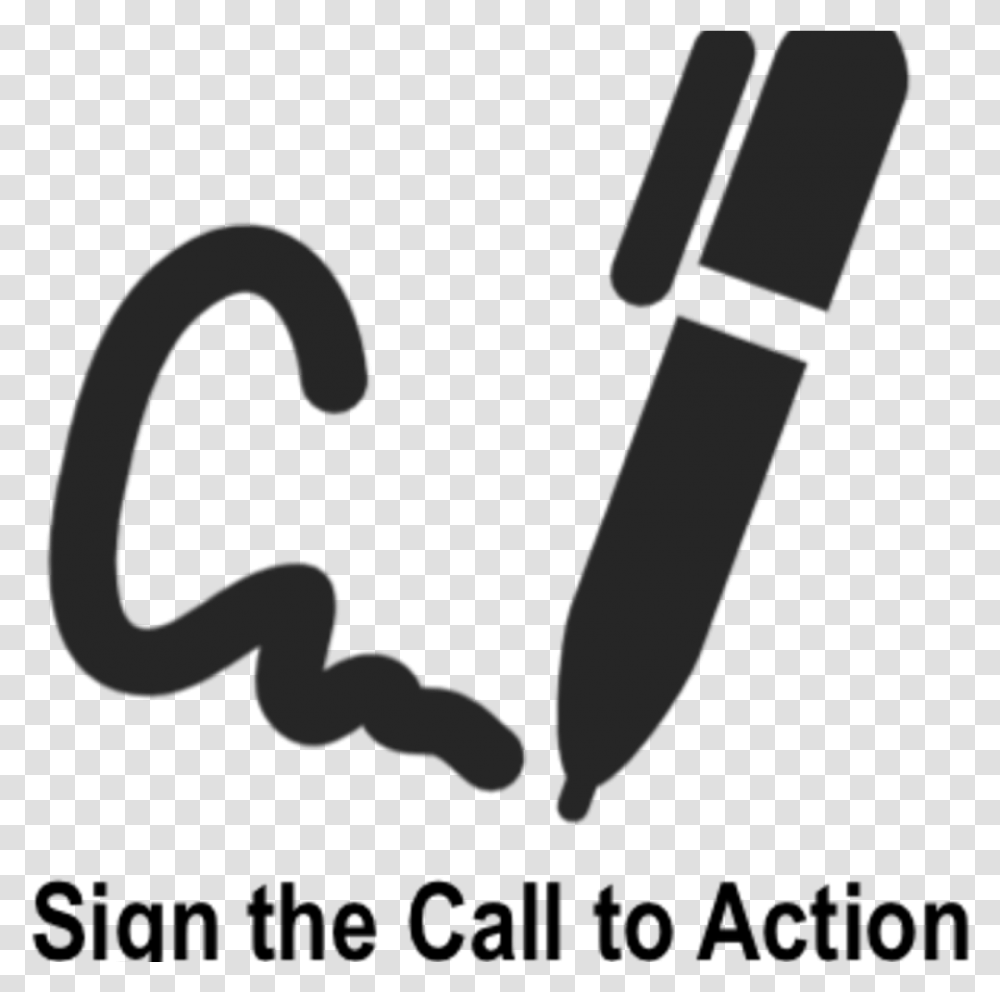 Sign Call To Action Icon, Pen, Marker Transparent Png
