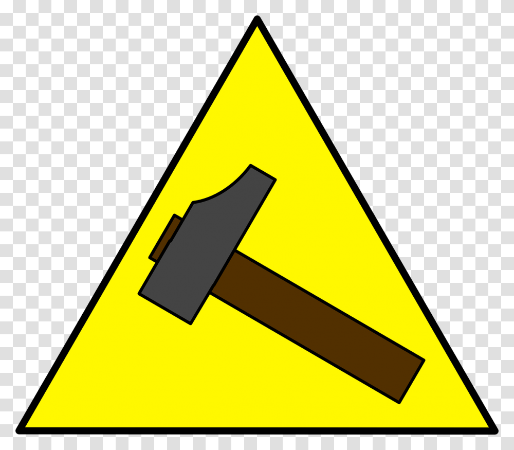 Sign Hammer, Triangle, Axe, Tool Transparent Png