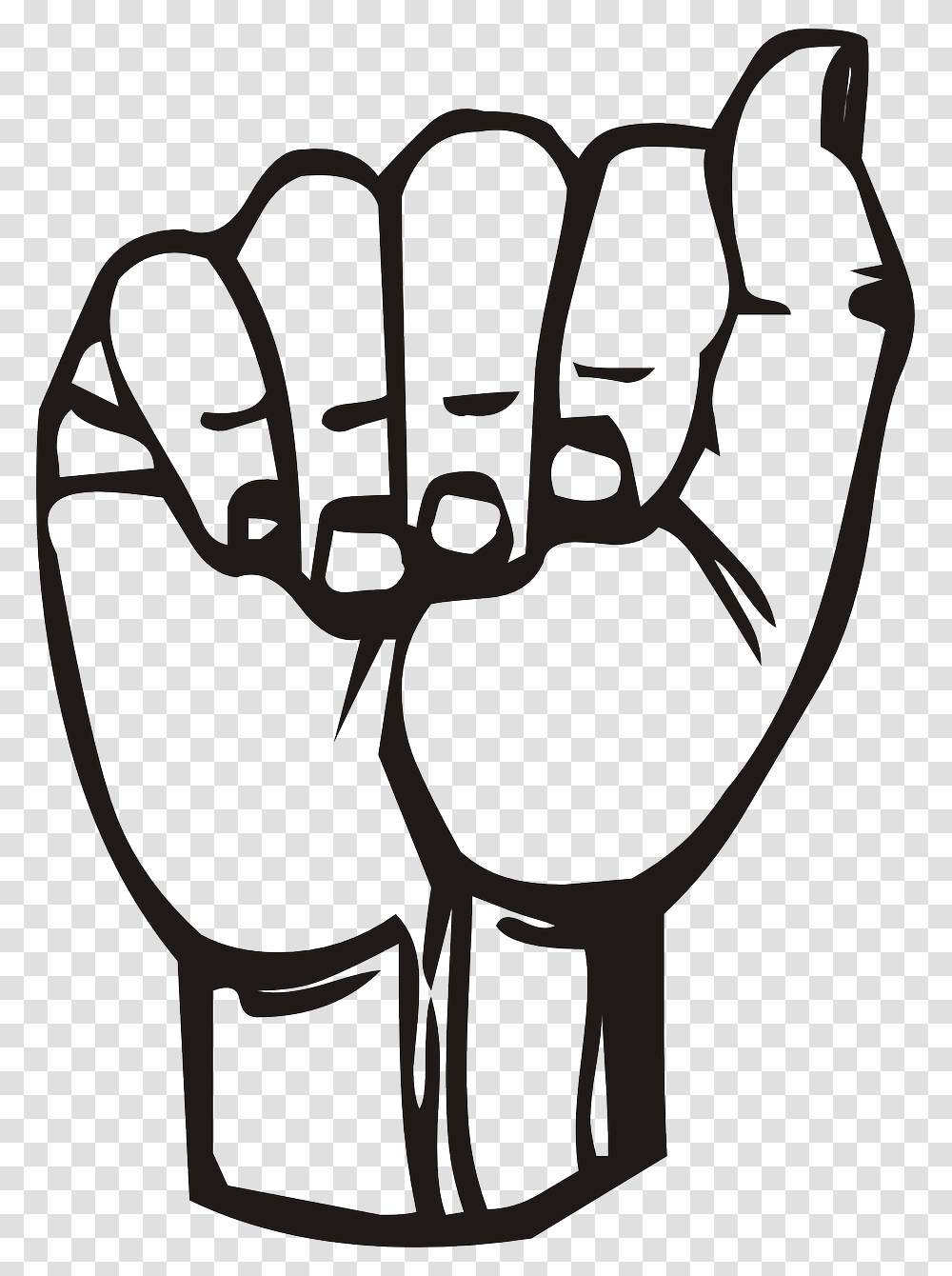 Sign Language A, Hand, Fist Transparent Png