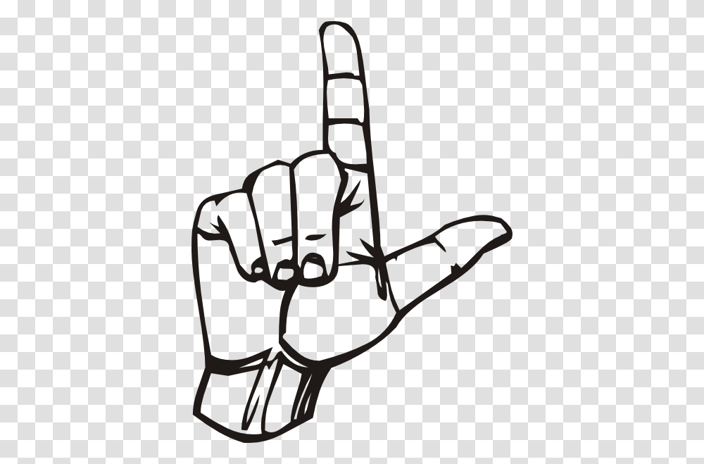 Sign Language L Clip Art Free Vector, Hand, Stencil, Fist Transparent Png