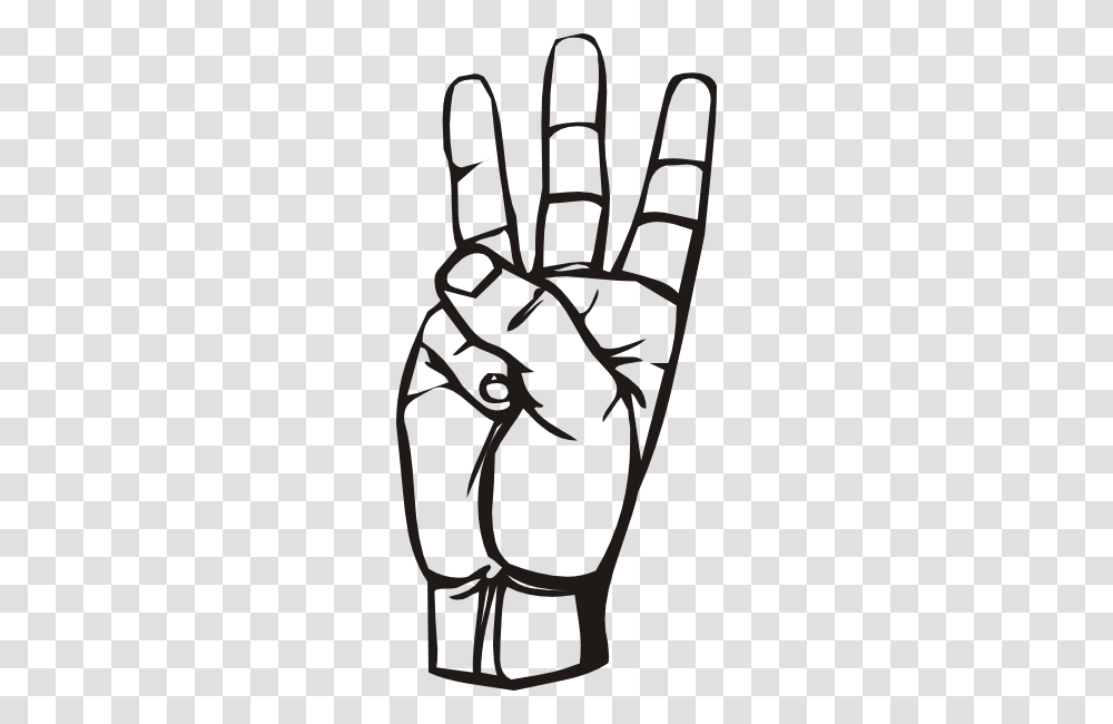 Sign Language W Clip Art Free Vector, Stencil, Hand Transparent Png