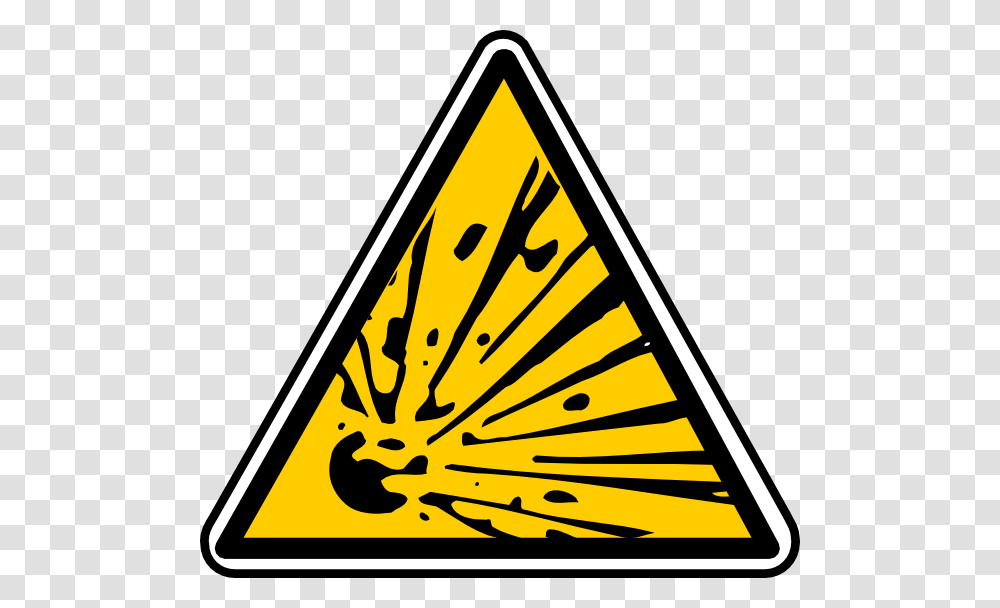 Sign Of Explosive, Triangle, Road Sign Transparent Png
