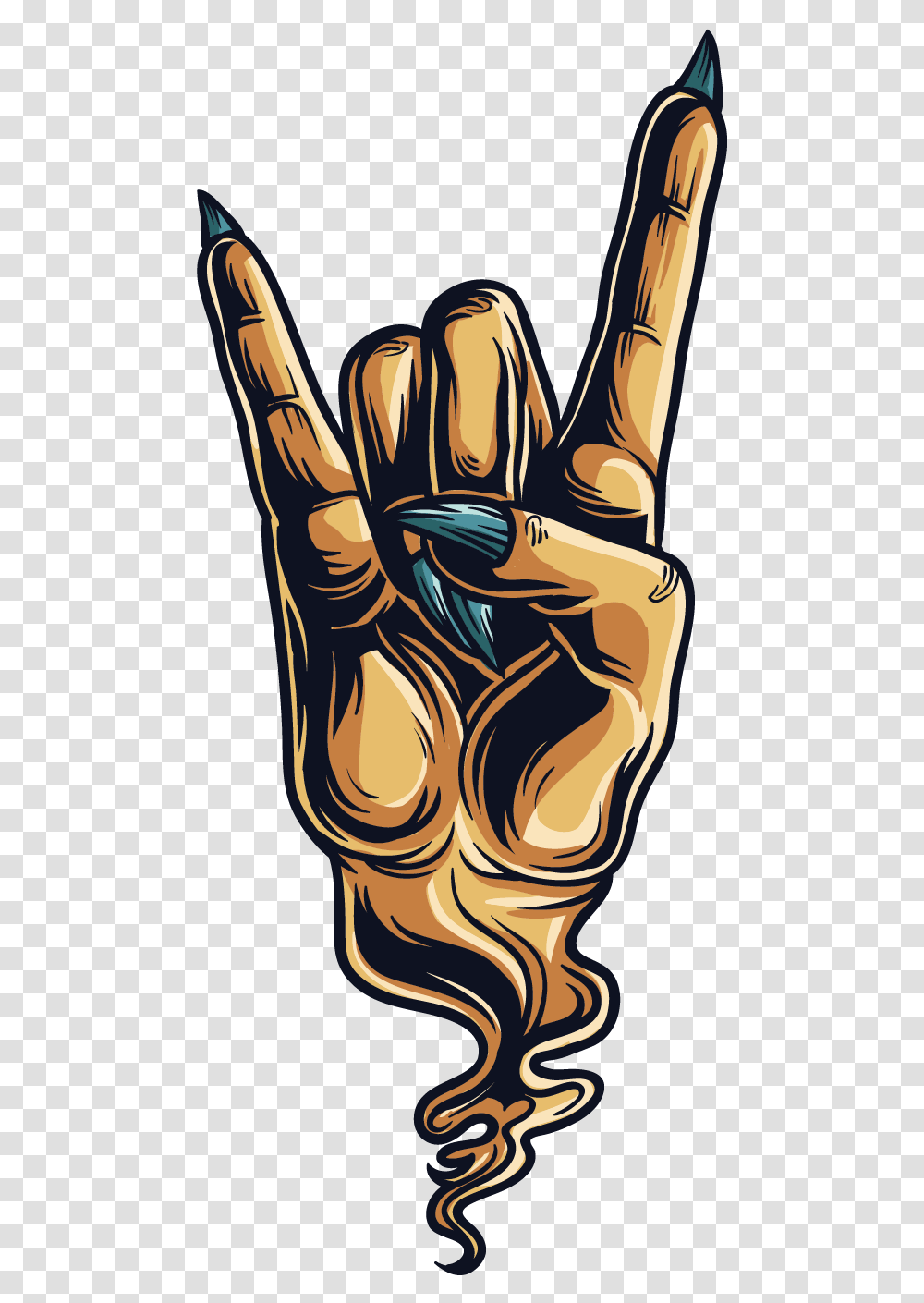Sign Of The Horns Devil Hand Gesture Sticker Devil Horns Hand, Hook, Fist, Arm Transparent Png
