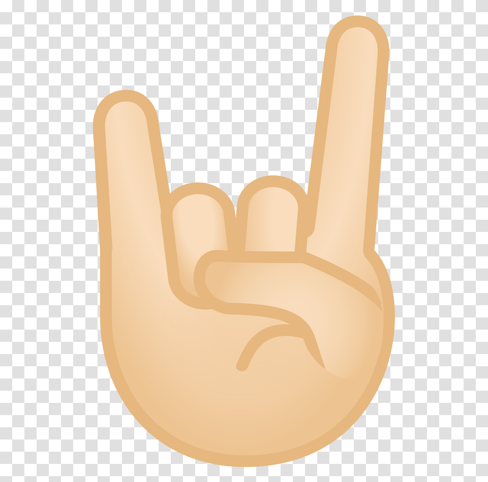 Sign Of The Horns Light Skin Tone Icon Meaning Of Horns Emoji, Hand, Leisure Activities, Chair Transparent Png
