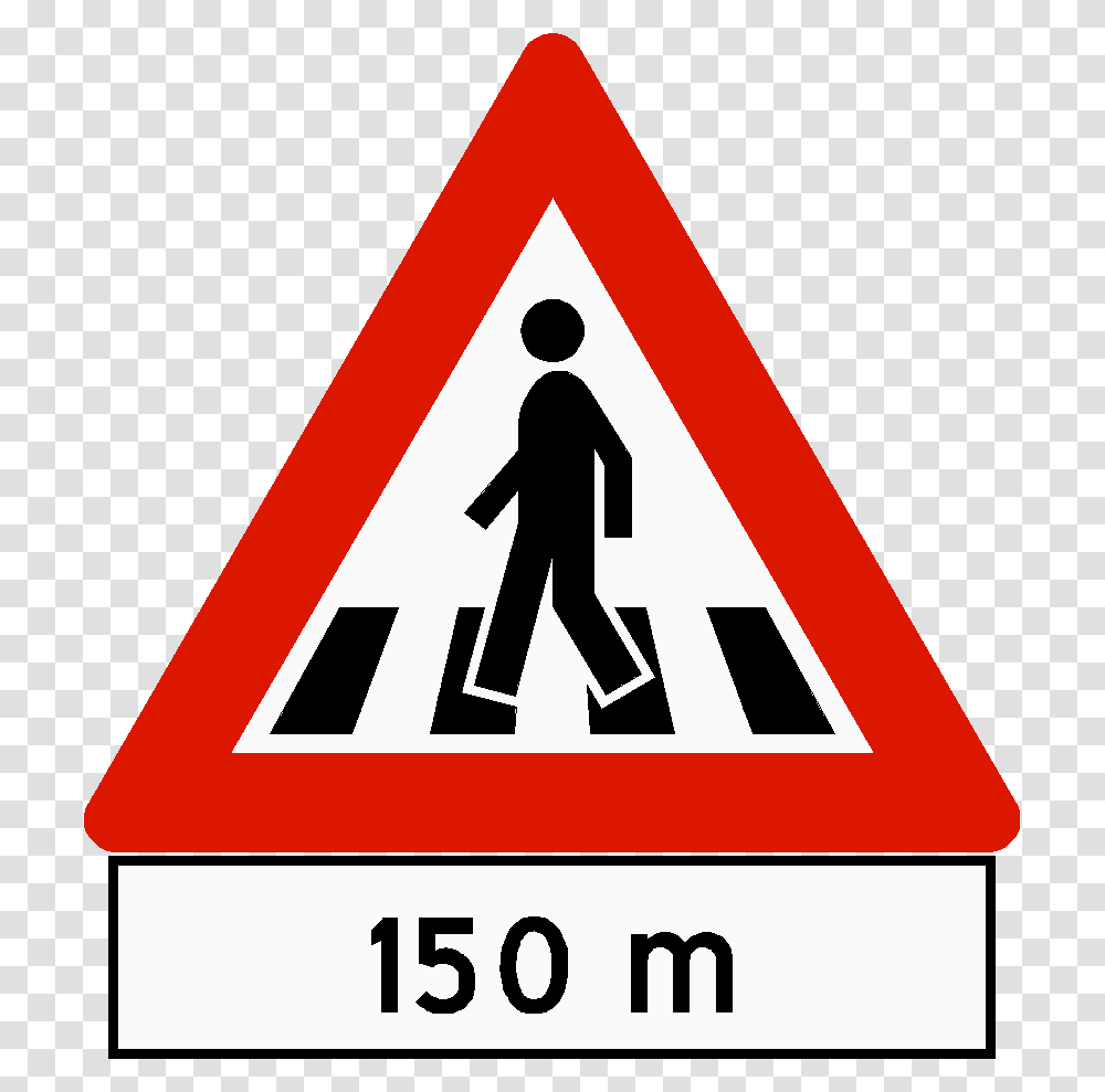 Sign Pole De Transito Paso Cebra, Road Sign, Person, Human Transparent Png