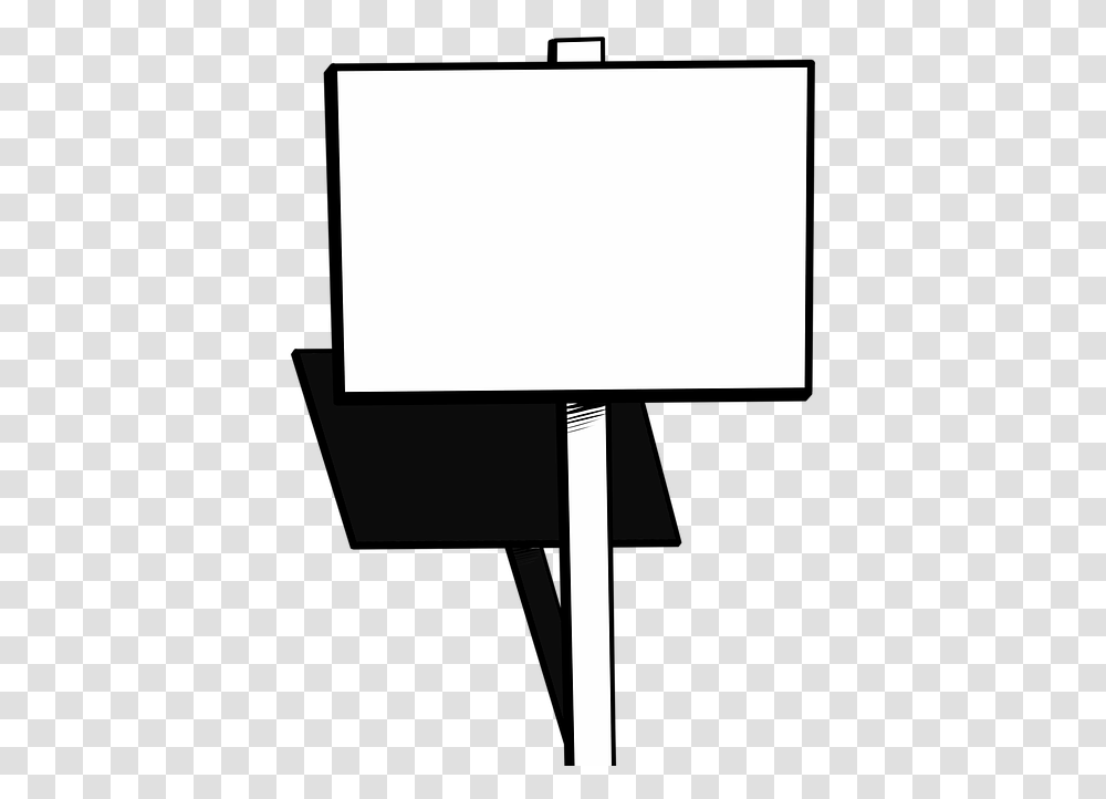 Sign Protest Blank Strike Placard Demonstration Blank Protest Sign, Screen, Electronics, Projection Screen, Monitor Transparent Png