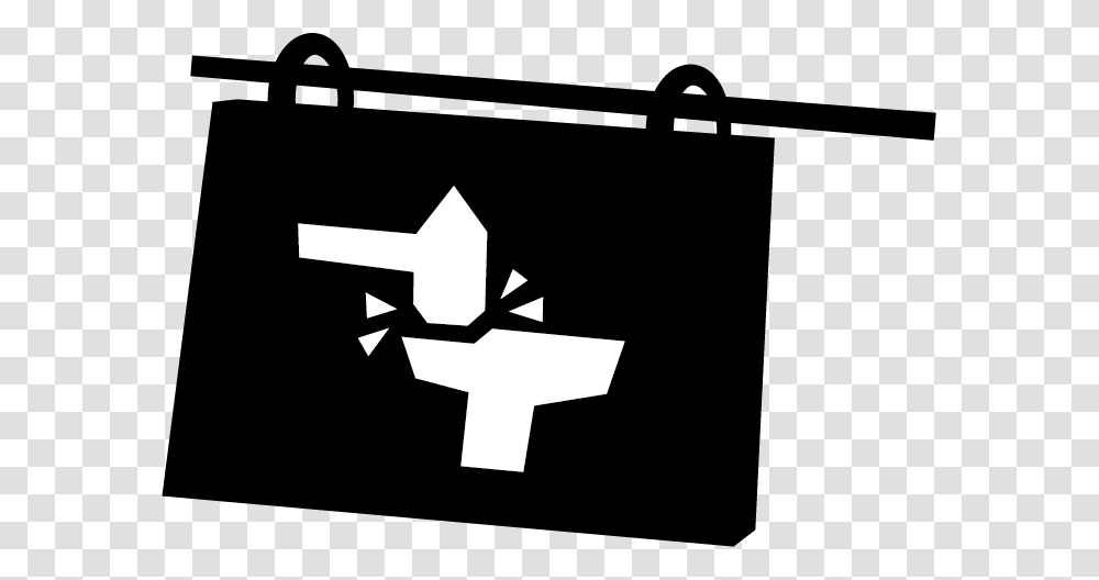 Sign Sign, Cross, Recycling Symbol, Stencil Transparent Png