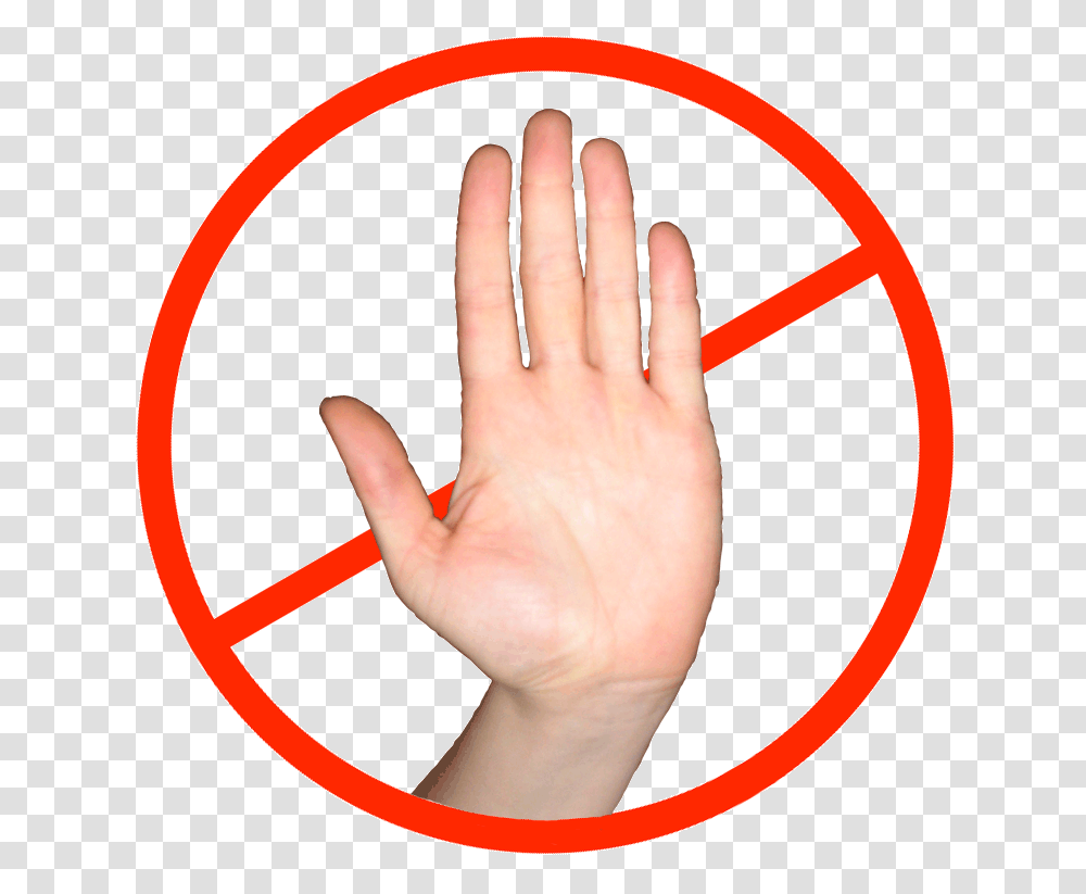 Sign Stop, Car, Hand, Wrist, Person Transparent Png