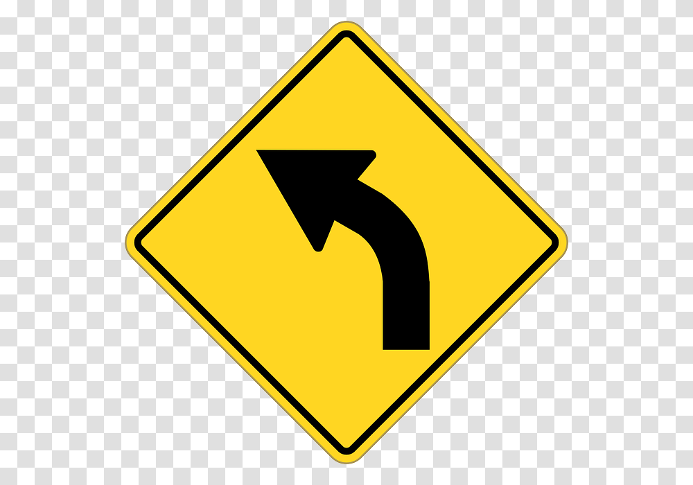 Sign Turn Left Svg Clip Arts Turn Left Sign Vector, Road Sign Transparent Png