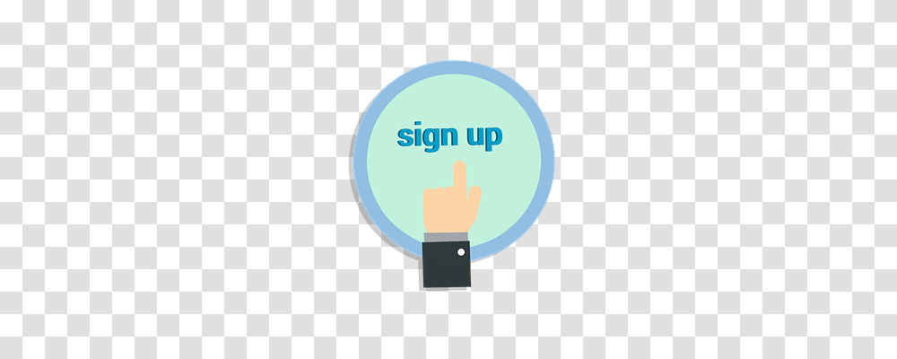 Sign Up Standing, Word, Hand Transparent Png