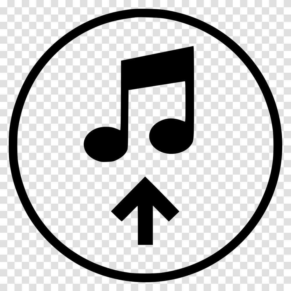 Sign Upload Up Music Icon Upload Music, Stencil, Number Transparent Png