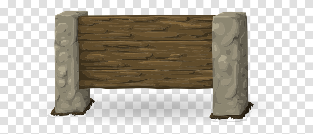 Sign Wooden Pillar Massive Rustic Solid Old Table, Furniture, Dresser, Cabinet, Tabletop Transparent Png