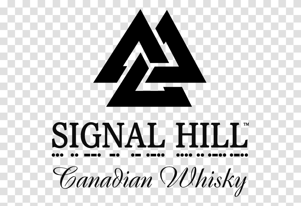 Signal Hill Whisky Logo Triangle, Number, Recycling Symbol Transparent Png