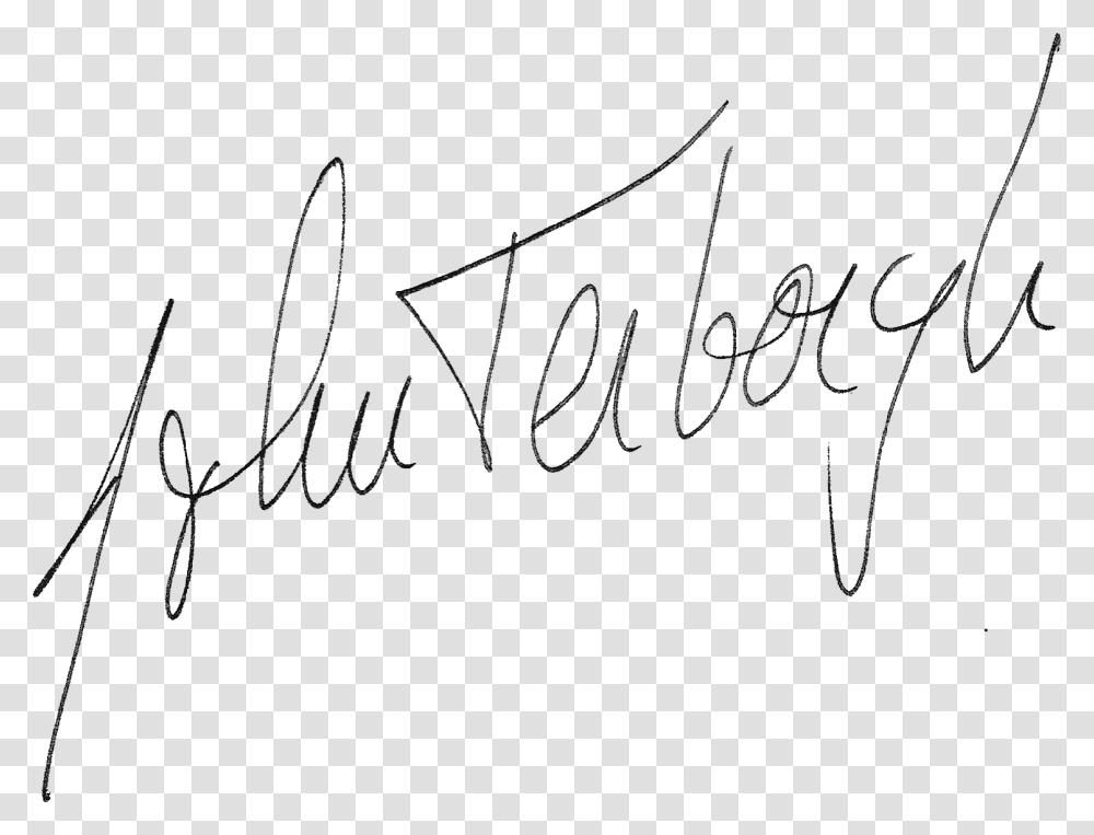 Signature Of John Terborgh Format Signature, Handwriting, Autograph, Label Transparent Png