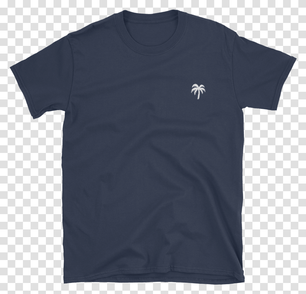 Signature White Palm Tree Logo Short Sleeve Unisex Tshirt East End Houston T Shirt, Clothing, Apparel, T-Shirt Transparent Png