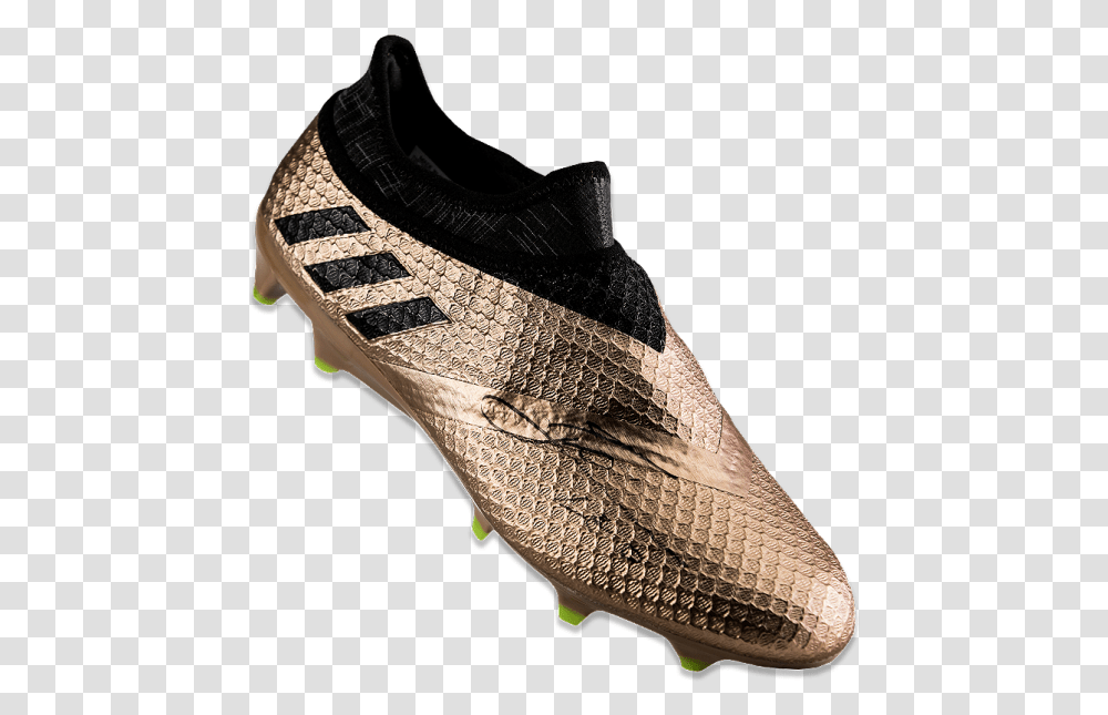 Signed Gold Adidas Pureagility Boot Soccer Cleat, Clothing, Apparel, Footwear, Shoe Transparent Png