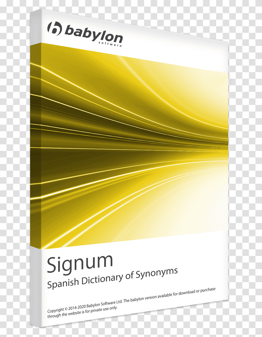 Signum Spanish Dictionary Of Synonyms Horizontal, Graphics, Art, Poster, Advertisement Transparent Png