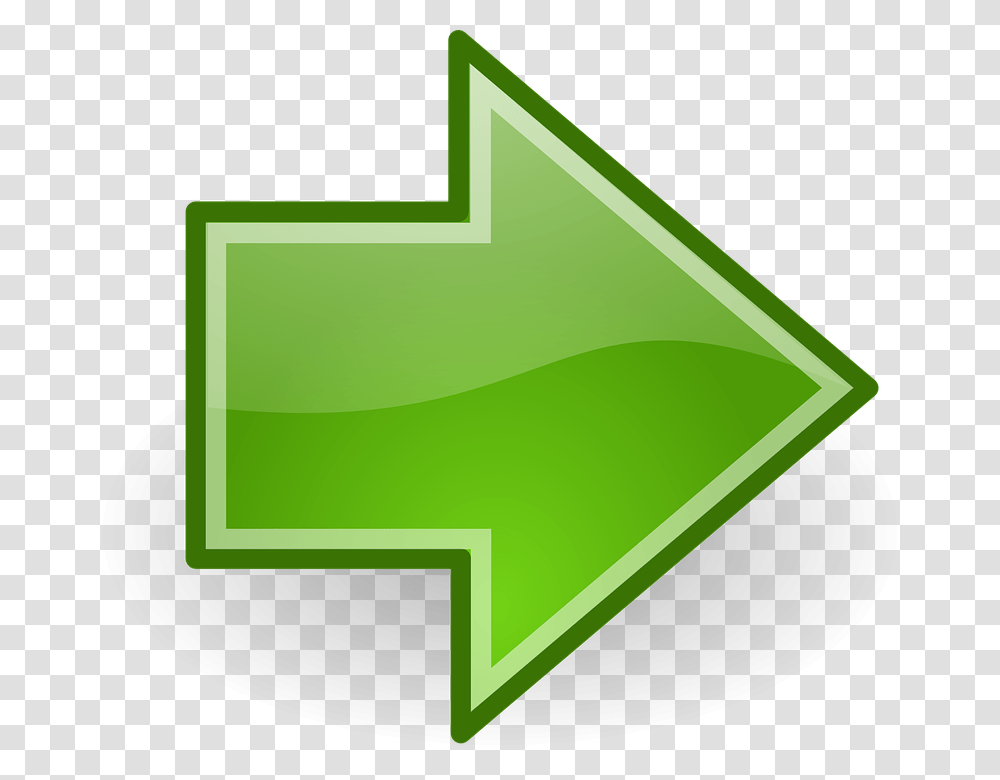 Siguiente Hacia Delante Flecha Verde Derecho Icono Green Right Arrow, Mailbox, Letterbox, Logo Transparent Png
