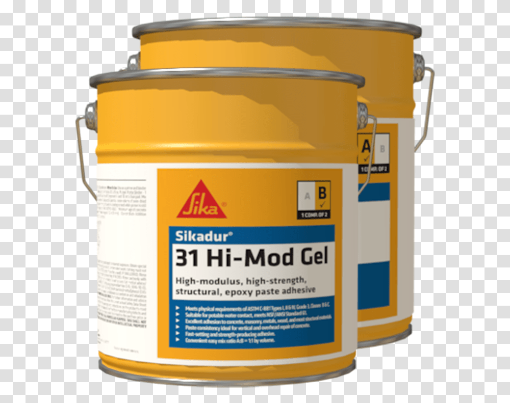 Sikadur 32 Hi Mod, Paint Container, Food, Tin, Jar Transparent Png